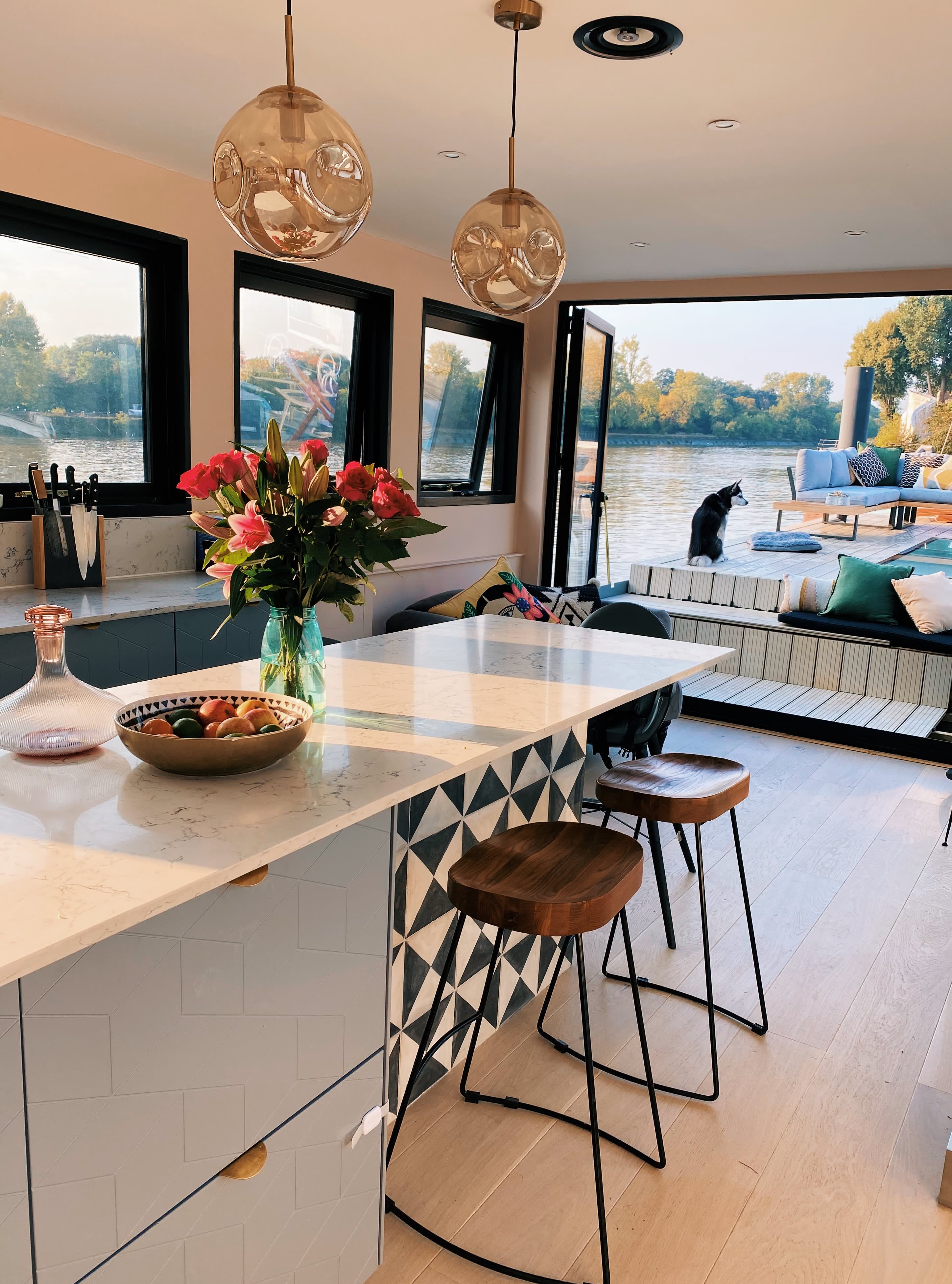 Converted Dutch Barge Houseboat Tour Photos Apartment Therapy
